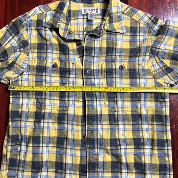 Mens Medium Duluth Trading Co. Slim Fit gusseted Flannel Tee Shirt - Picture 7 of 10